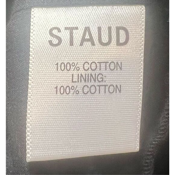 Staud Mini Crosshill Dress In Black Green Windowpane NWOT Size Large - Picture 7 of 8